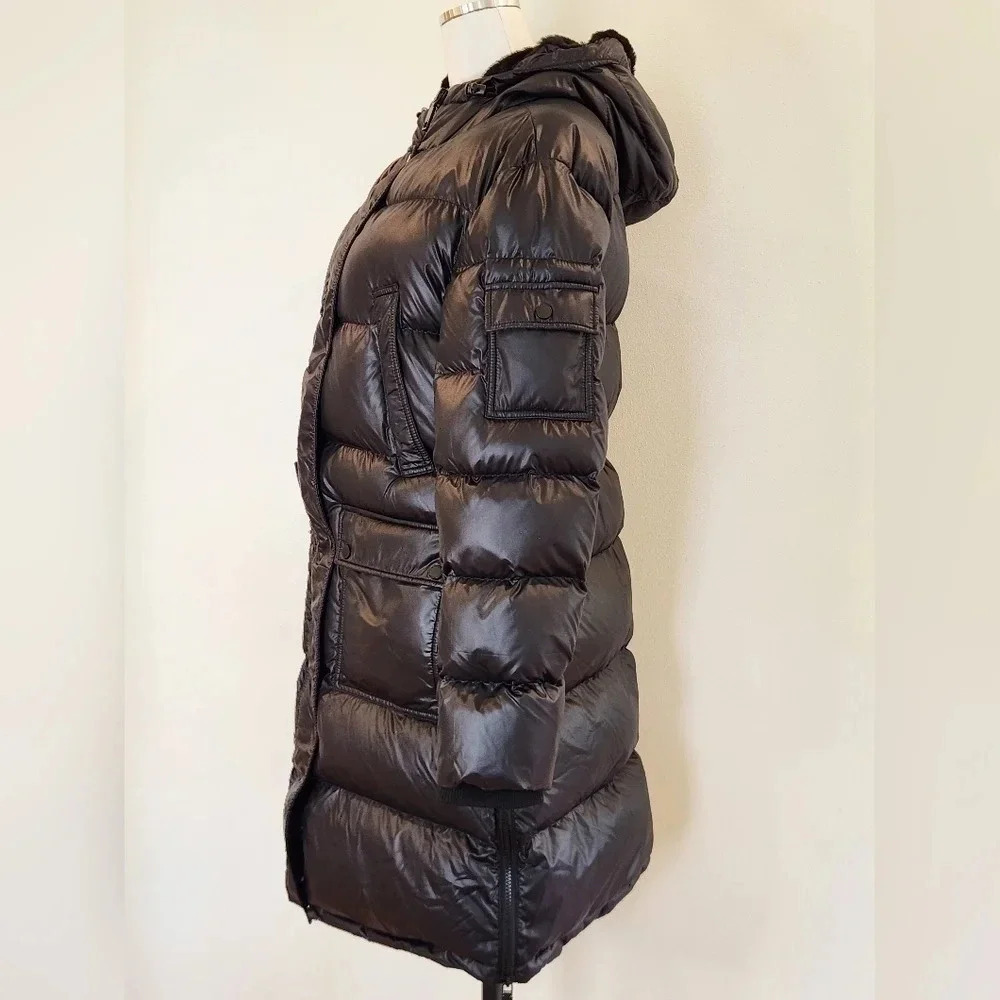 NWT || REBECCA MINKOFF || Long, black puffer jacket - Picture 7 of 16